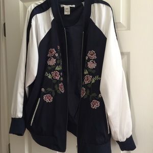 American Rag floral bomber jacket